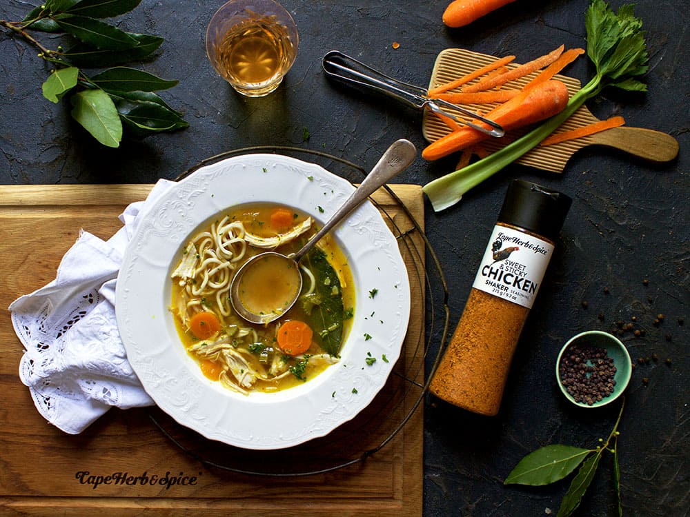 SUPER QUICK CHICKEN NOODLE SOUP