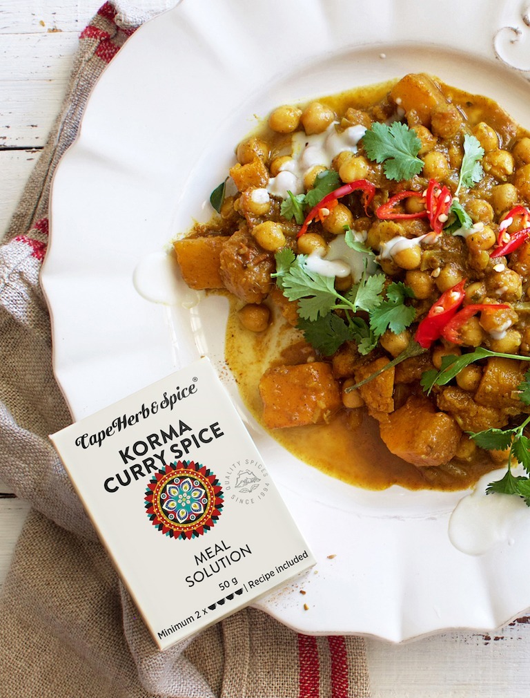 Cape Herb and Spice - BUTTERNUT & CHICKPEA KORMA WITH BROWN & WILD RICE ...